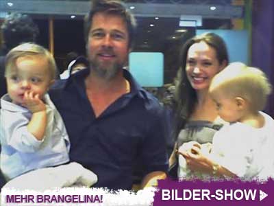 Brad Pitt & Angelina Jolie mit Zwillingen in Jordanien