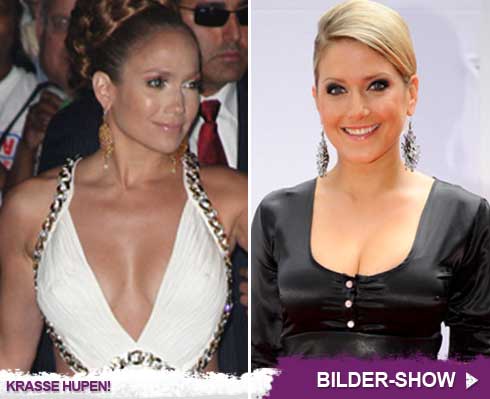 HollywoodStar Jennifer Lopez und S ngerin Jeanette Biedermann sind zwar