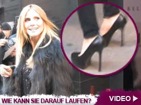 Video – Heidi Klums Wahnsinns-Stilettos