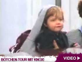 Video – Brad Pitt und Angelina Jolie mit ihrem Zwilling in Venedig